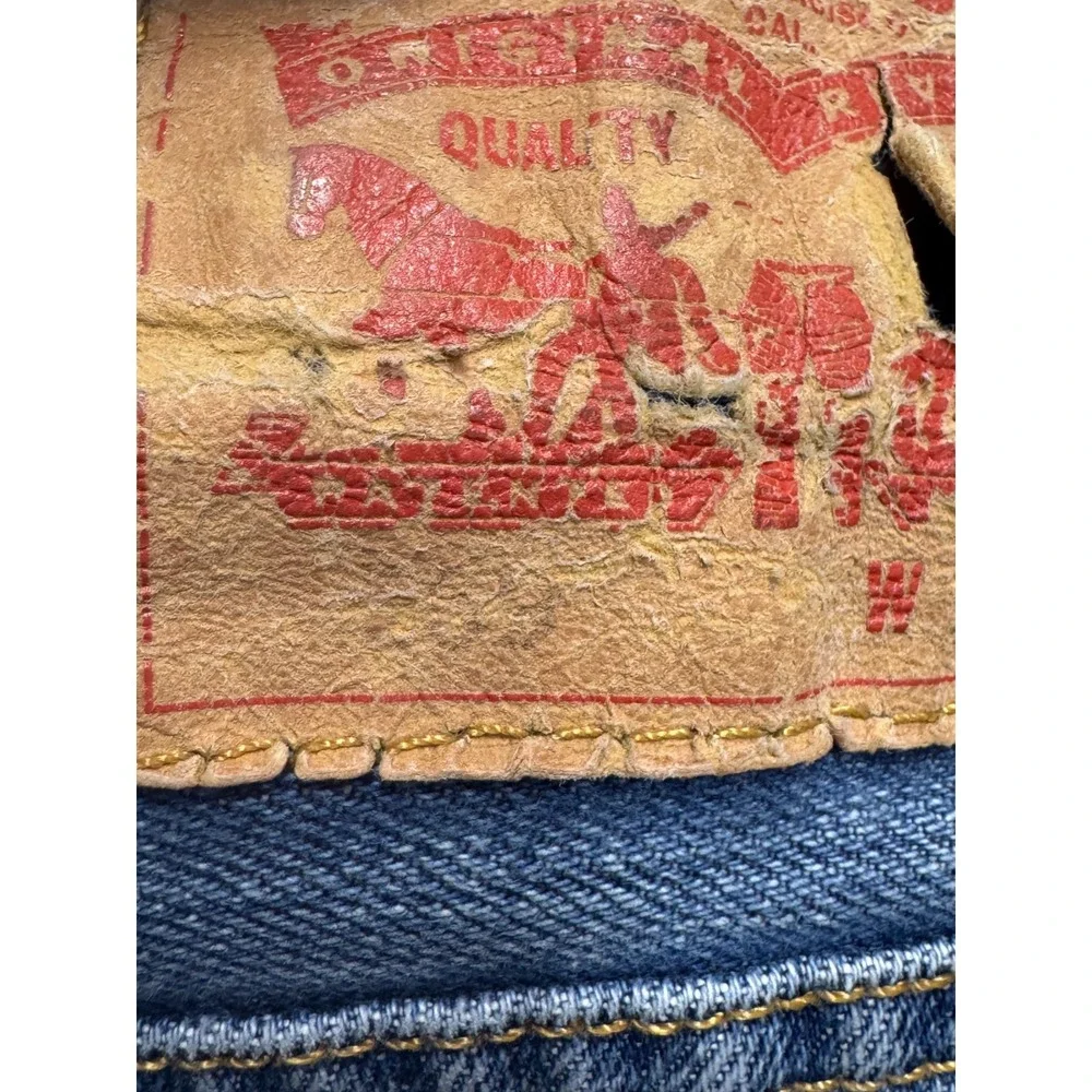 Levis 569 Loose Straight Jeans Mens‎ 36x34 Light Wash Y2K Denim